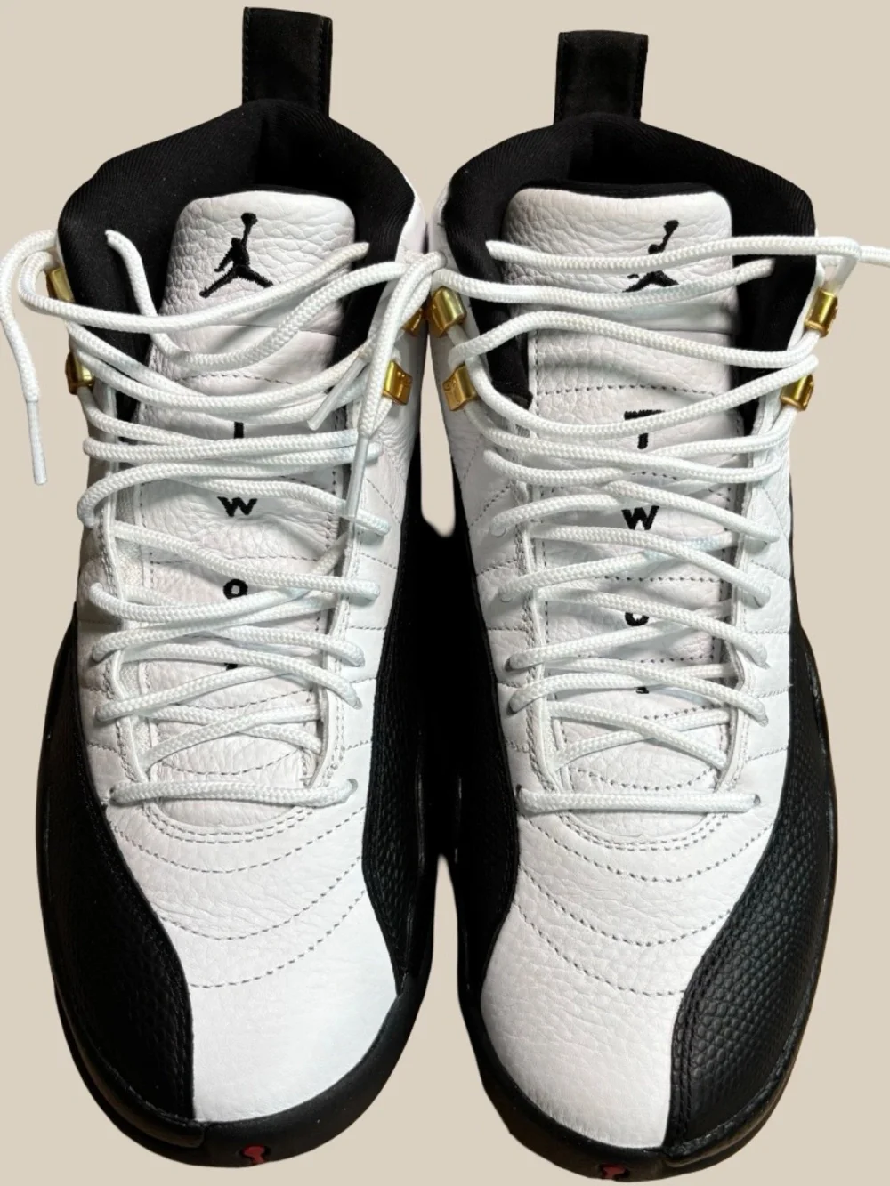 Nike Air Jordan 12 Retro Taxi 2025 White Black Gold CT8013-117 Men's SZ 9 NWB